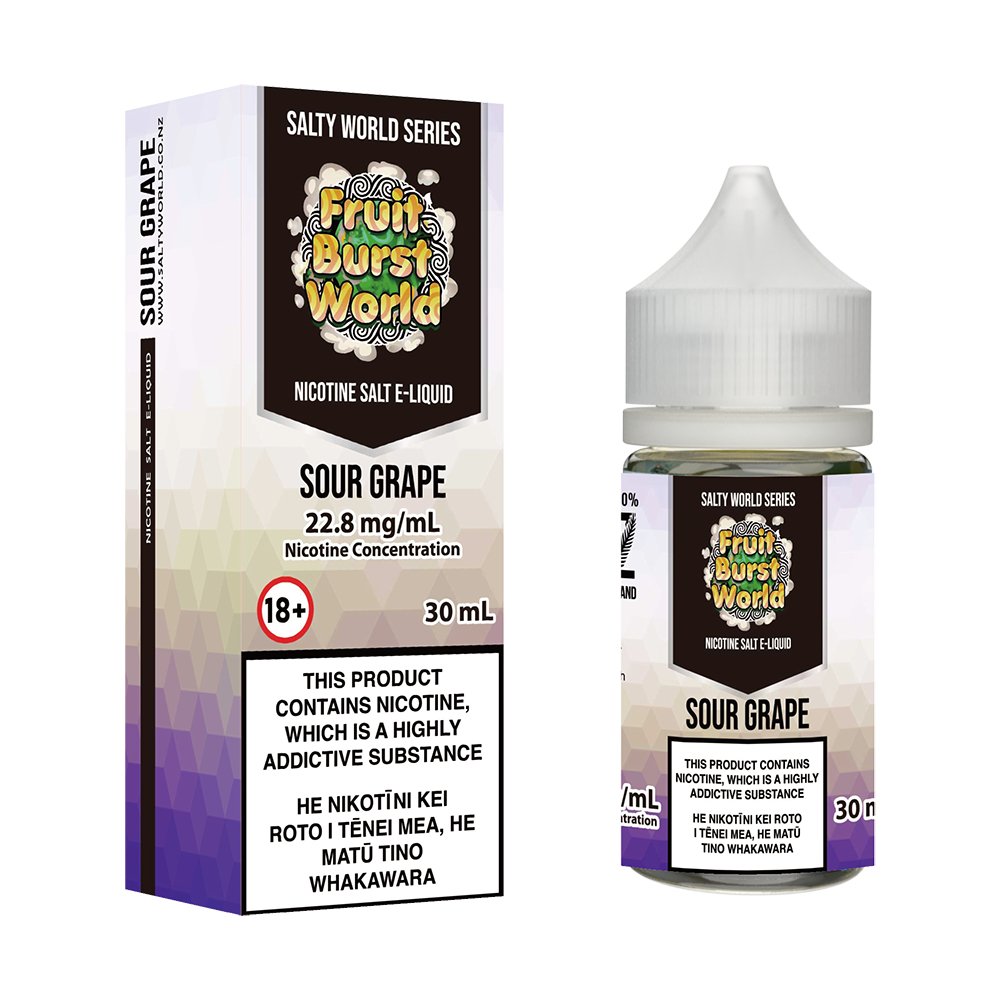 Sour Grape Nicotine Salt E - liquid | Shosha Vape NZ