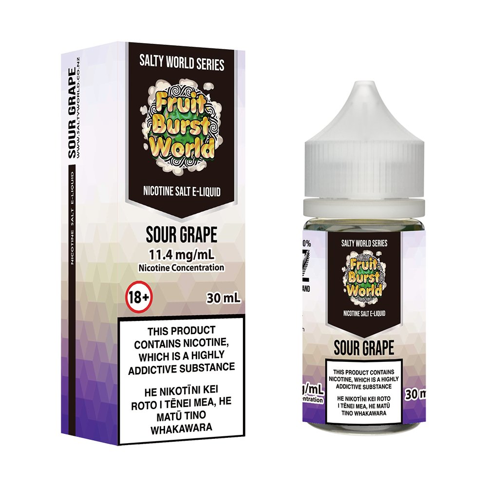 Sour Grape Nicotine Salt E - liquid | Shosha Vape NZ