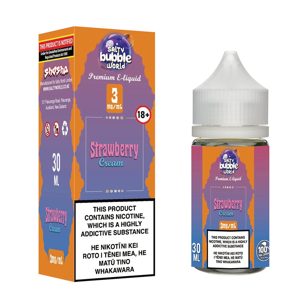 Strawberry Cream E - liquid | Shosha Vape NZ