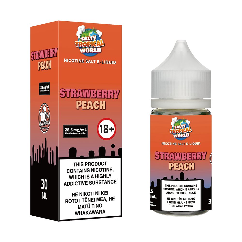 Strawberry Peach Nicotine Salt E - liquid | Shosha Vape NZ