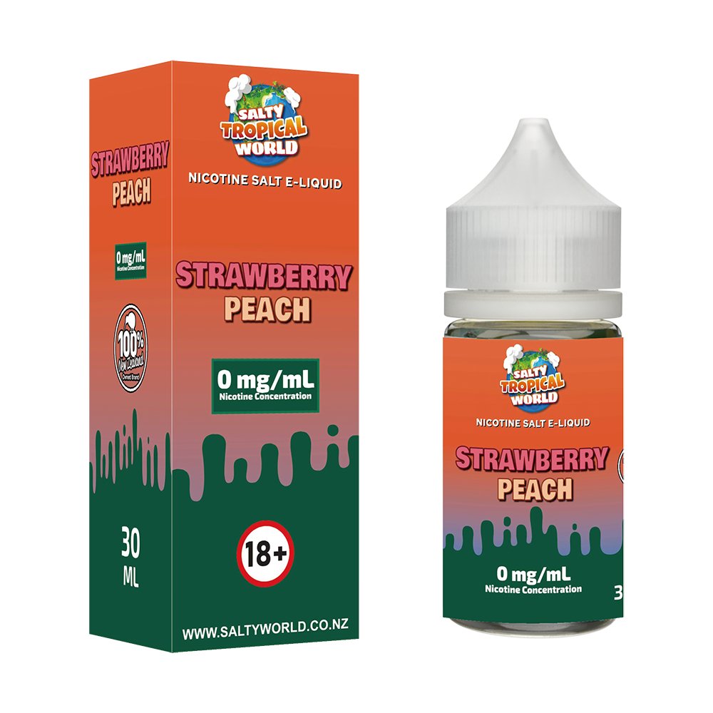 Strawberry Peach Nicotine Salt E - liquid | Shosha Vape NZ