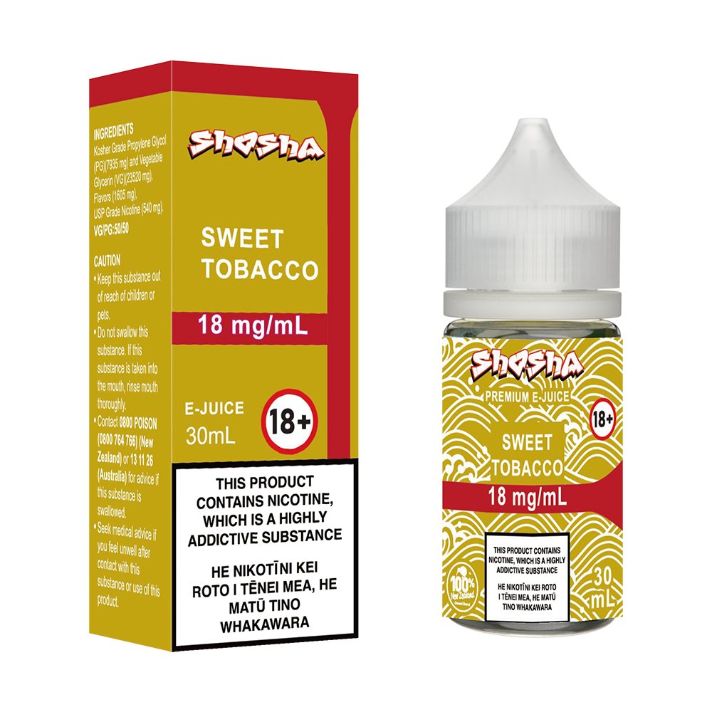 Sweet Tobacco E - Liquid | Shosha Vape NZ