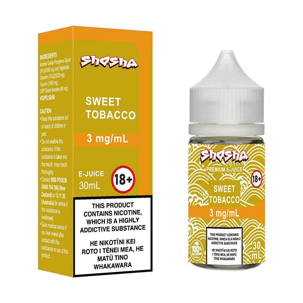 Sweet Tobacco E - Liquid | Shosha Vape NZ