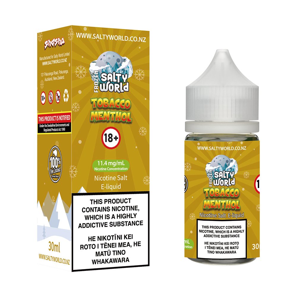 Tobacco Menthol Nicotine Salt E - liquid | Shosha Vape NZ