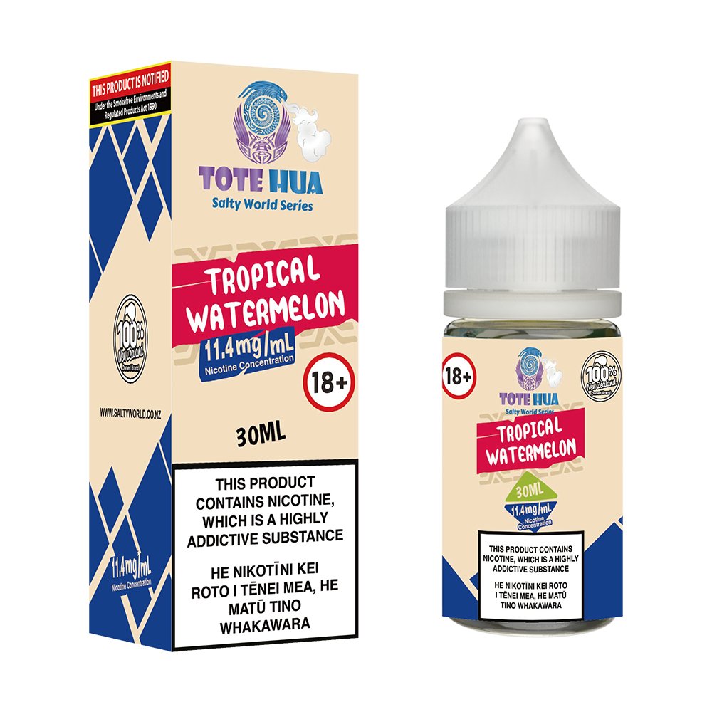 Tropical Watermelon Nicotine Salt E - liquid | Shosha Vape NZ