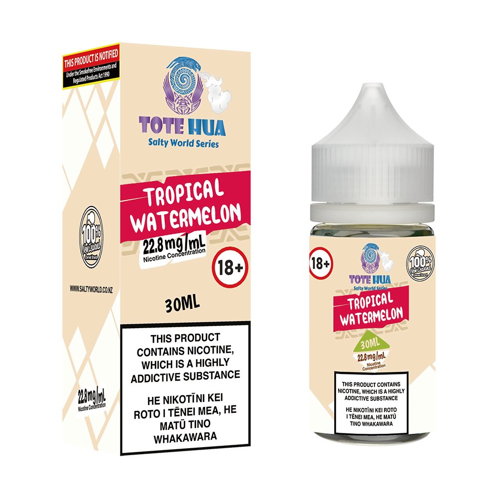 Tropical Watermelon Nicotine Salt E - liquid | Shosha Vape NZ