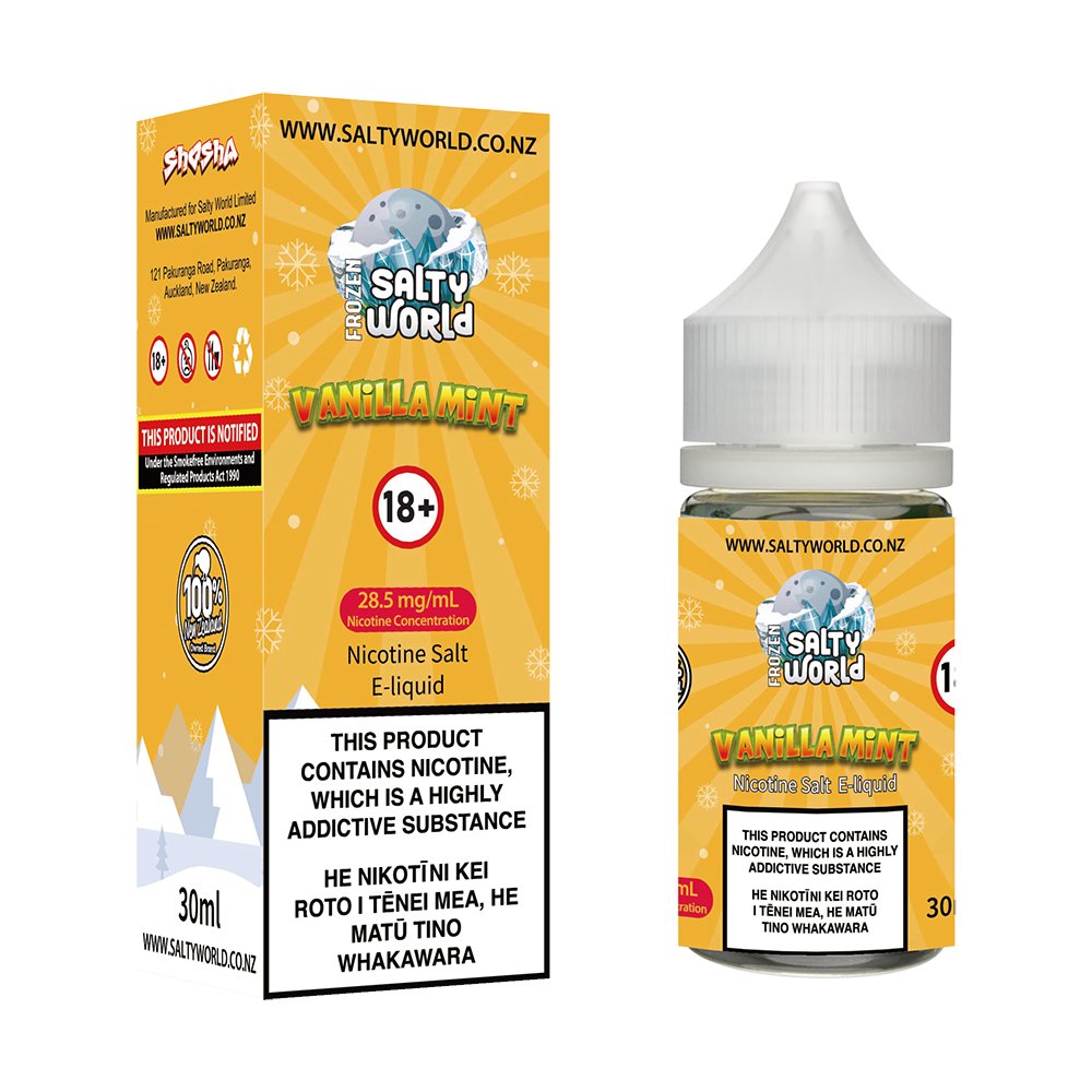 Vanilla Mint Nicotine Salt E - liquid | Shosha Vape NZ