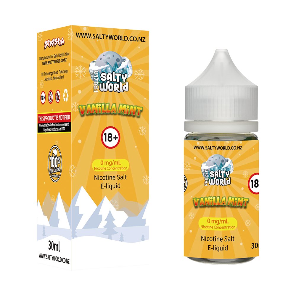 Vanilla Mint Nicotine Salt E - liquid | Shosha Vape NZ