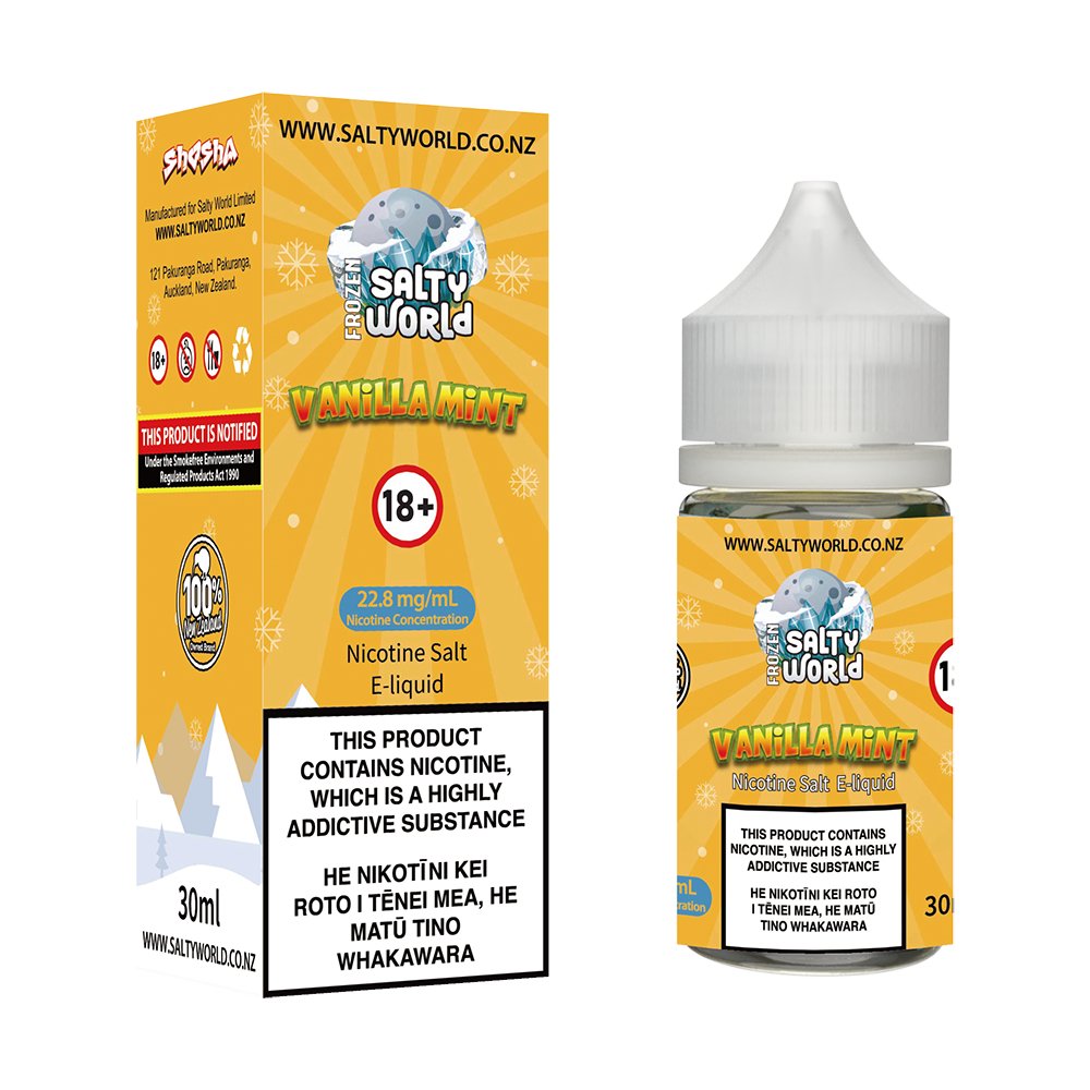 Vanilla Mint Nicotine Salt E - liquid | Shosha Vape NZ